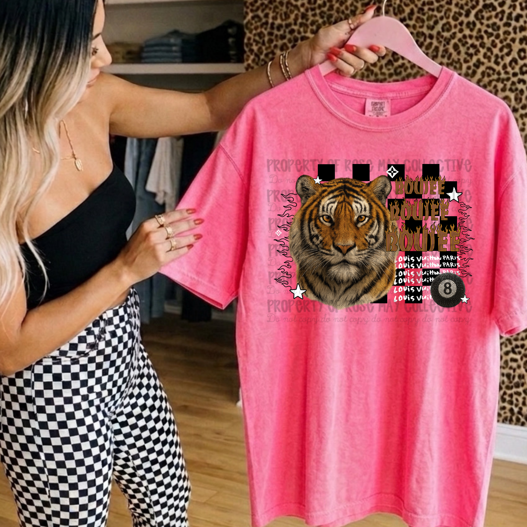Boujee tiger graphic tee