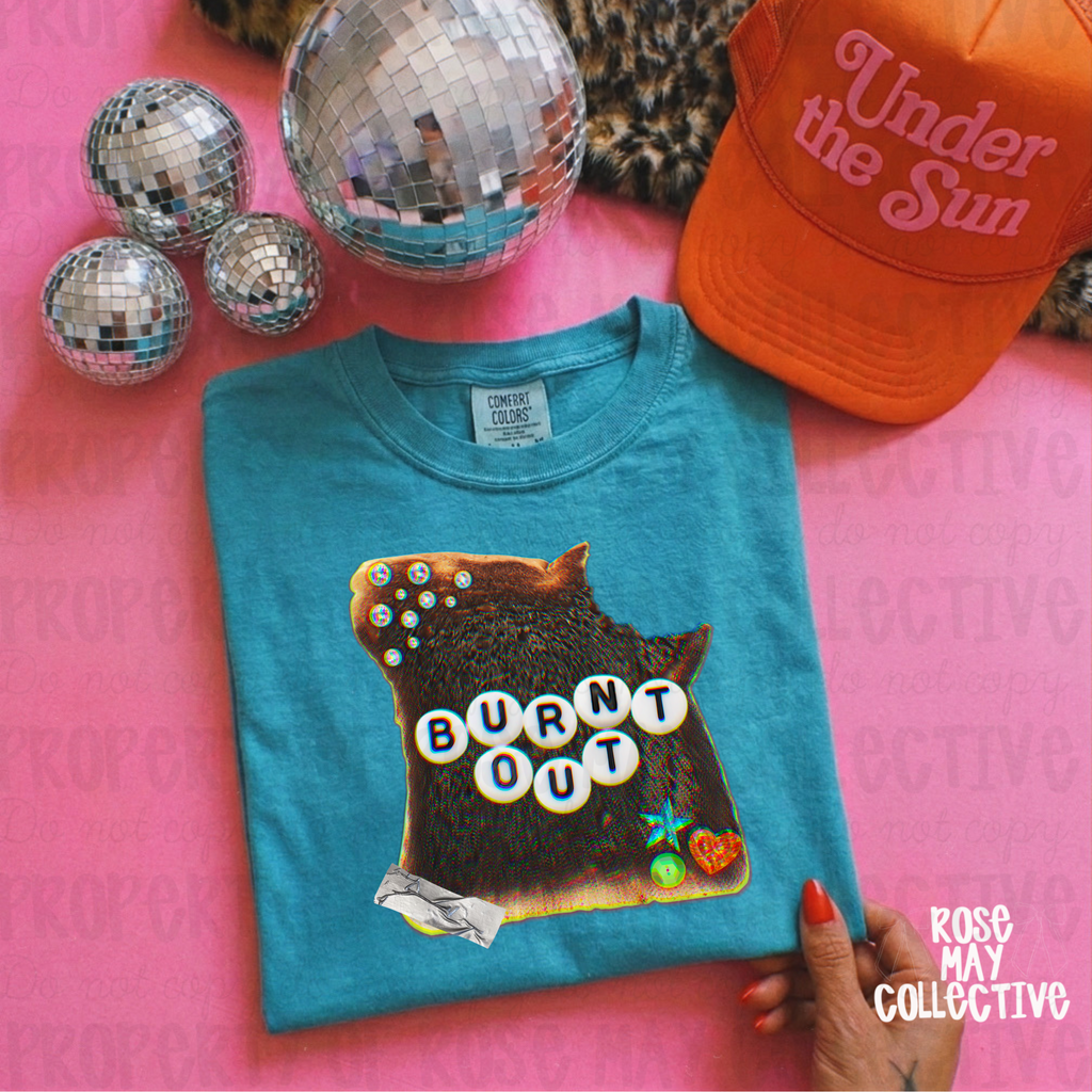 Burnt out graphic tee