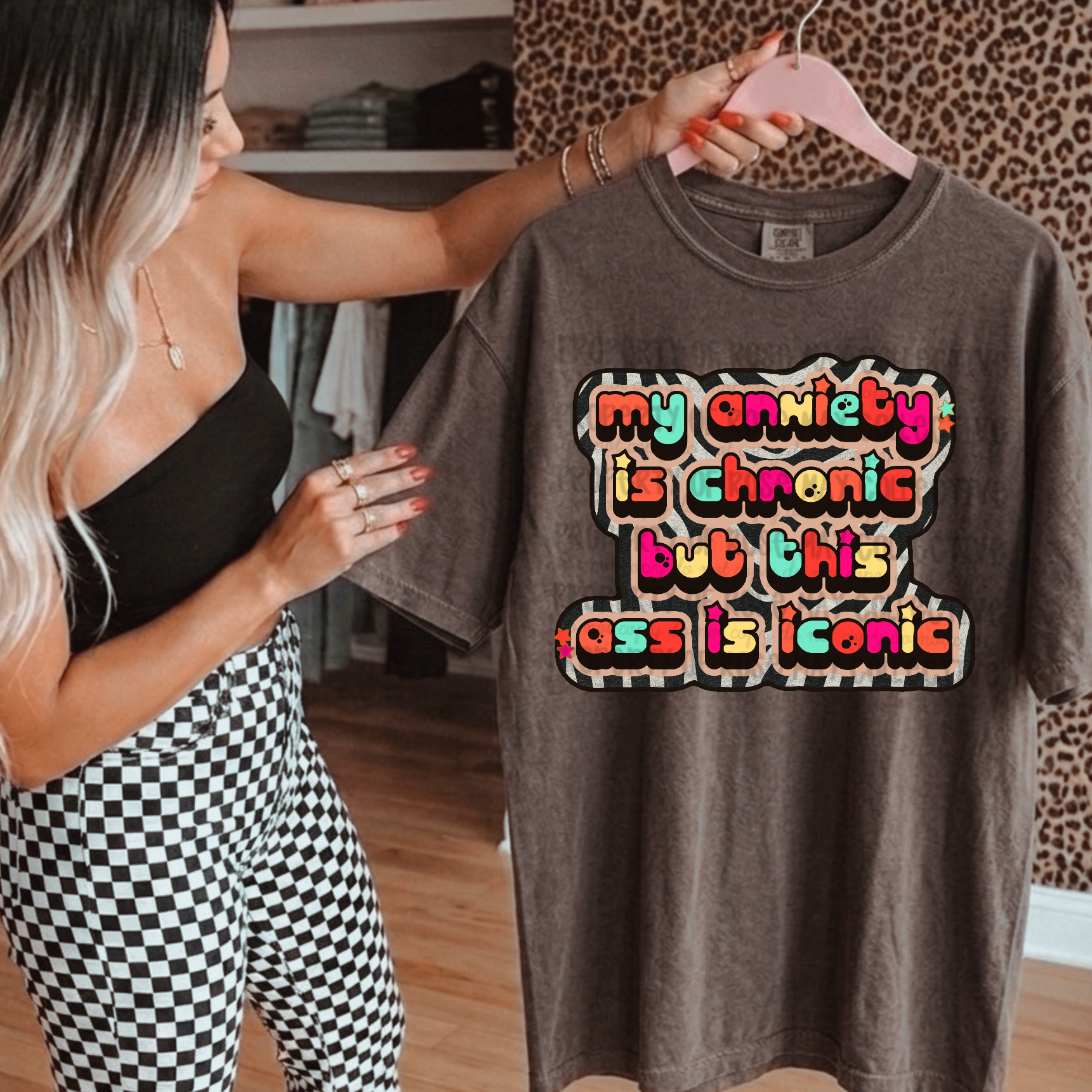 Chronic Anxiety, iconic ass graphic tee