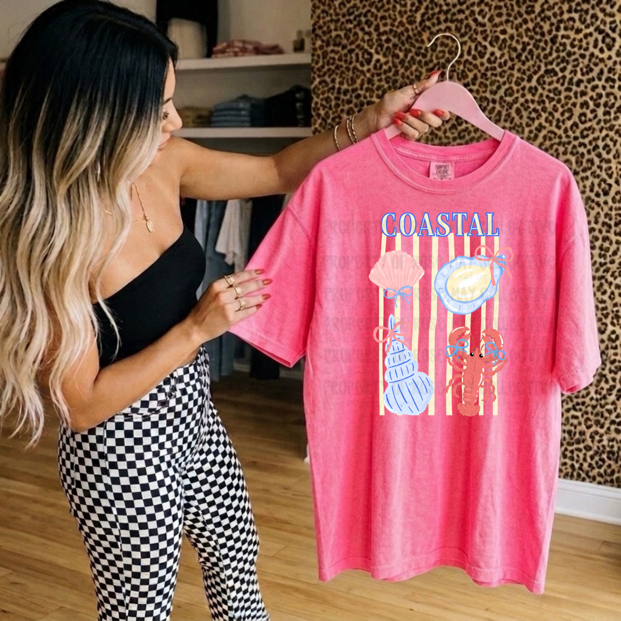 Coastal summer graphic tee