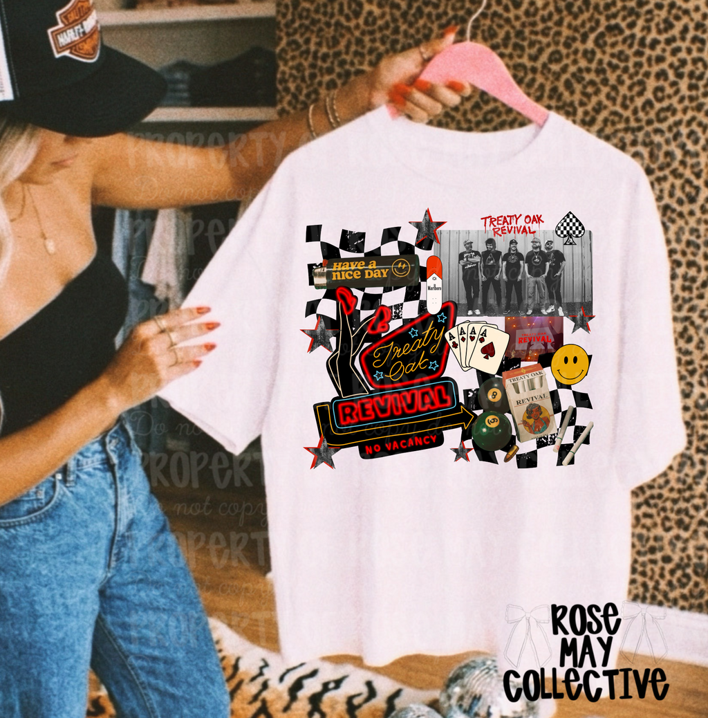 Revival band graphic tee