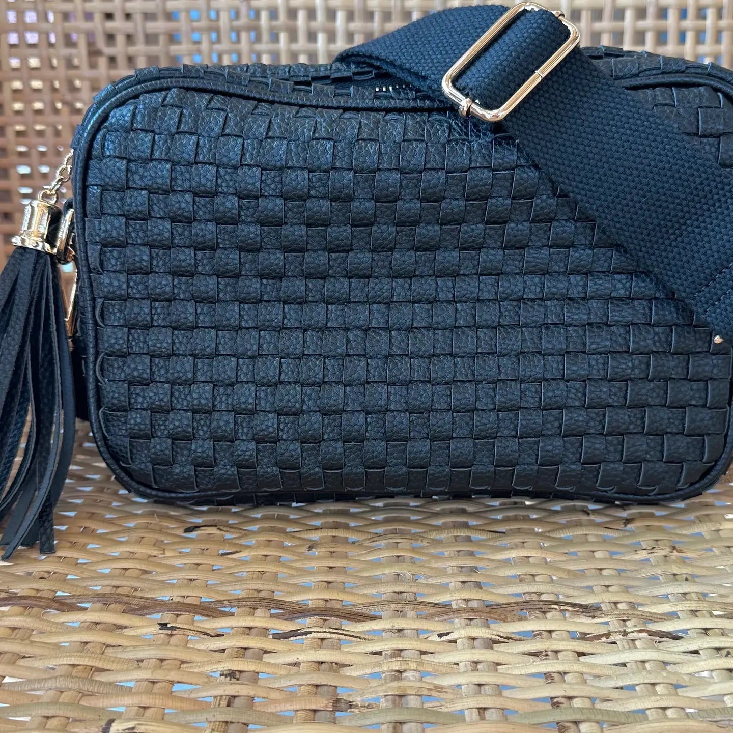 Sadie Woven Crossbody Bag