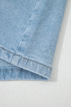 Myosotis High Rise Patch Pocket Denim Shorts