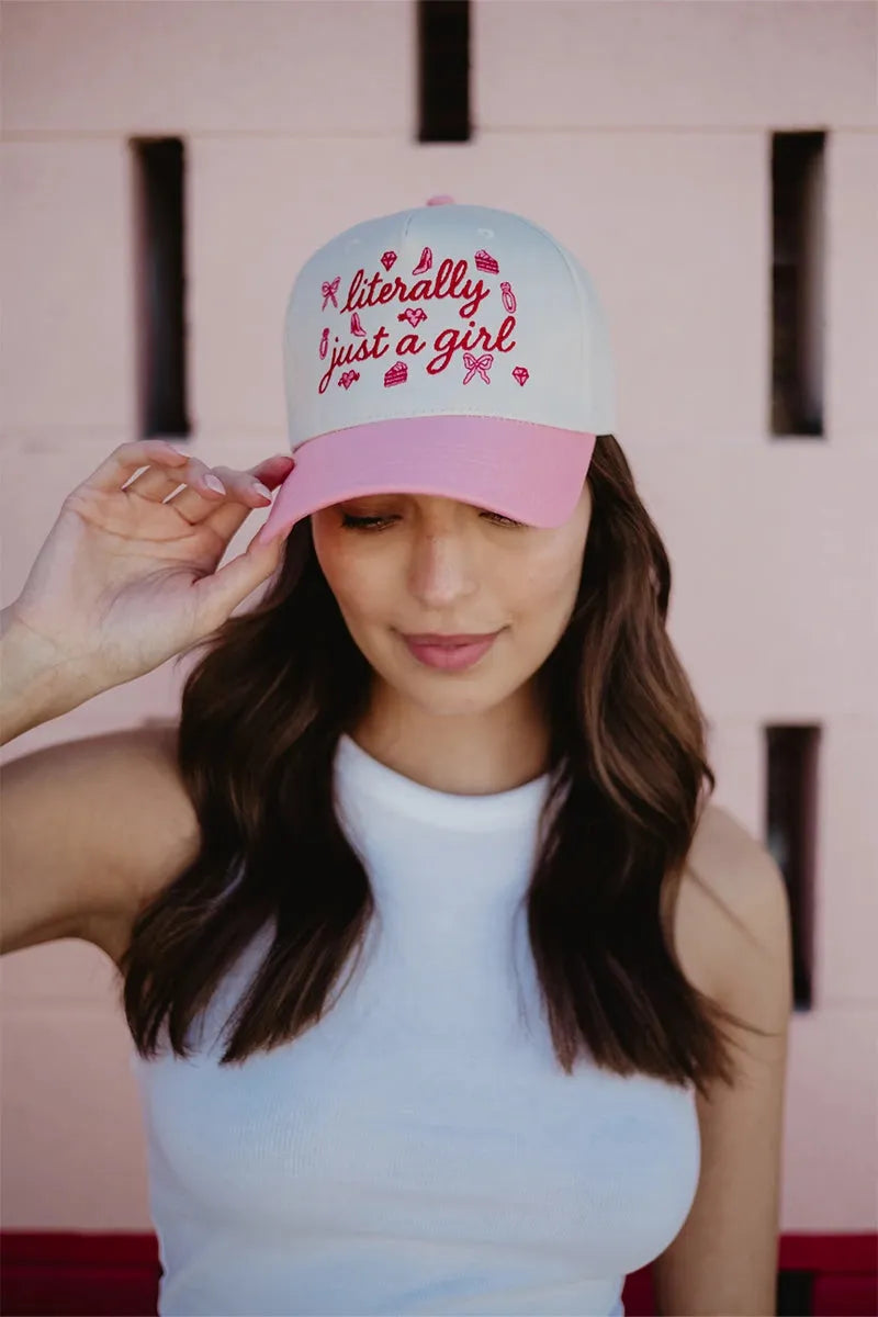 Literally Just A Girl Vintage Trucker Hats