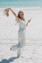 Blue Italian Summer Two-Piece Set