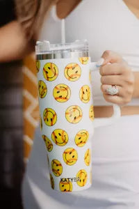 Softball Happy Face 40 Oz Tumbler Cup