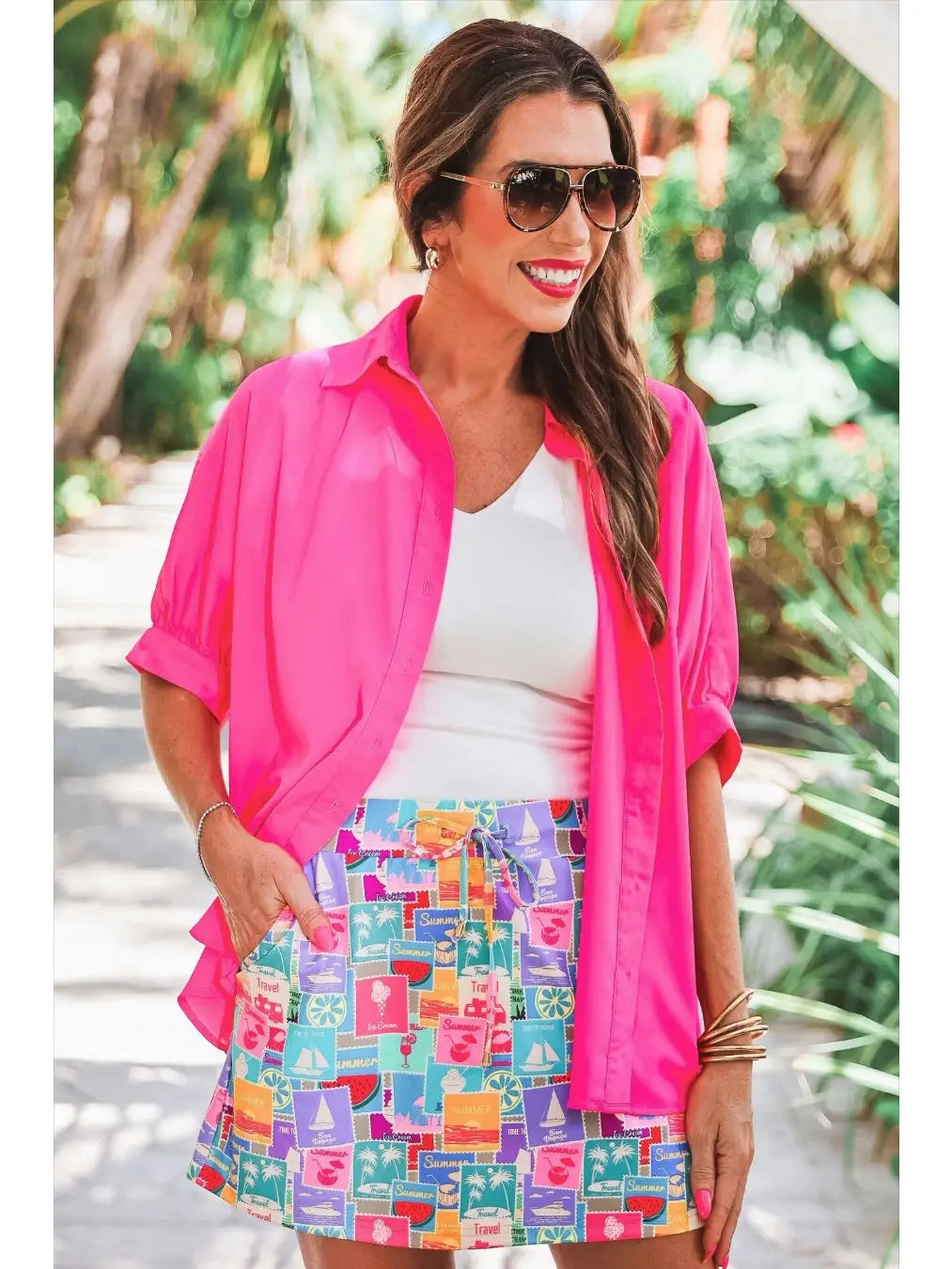 Postmarked in Paradise Skort