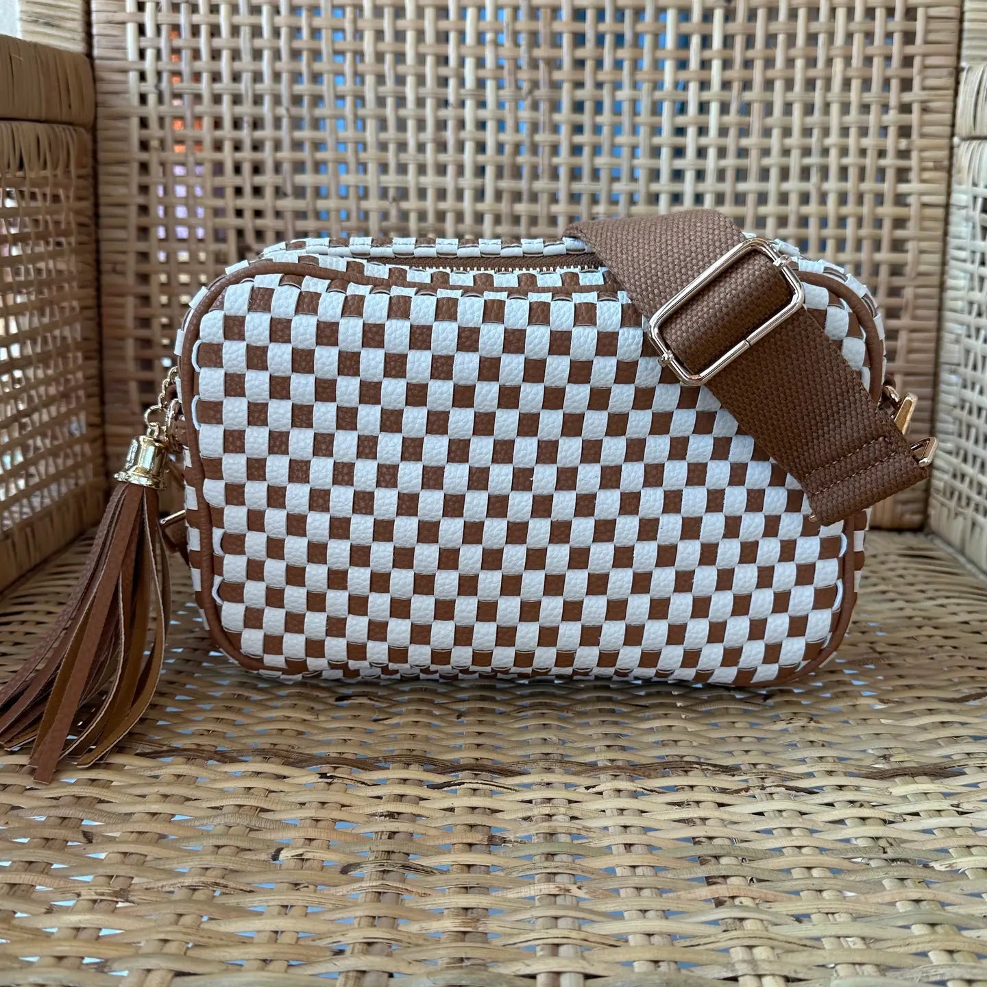 Sadie Woven Crossbody Bag