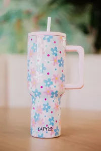Dainty Florals Pink 38 Oz Tumbler Cup