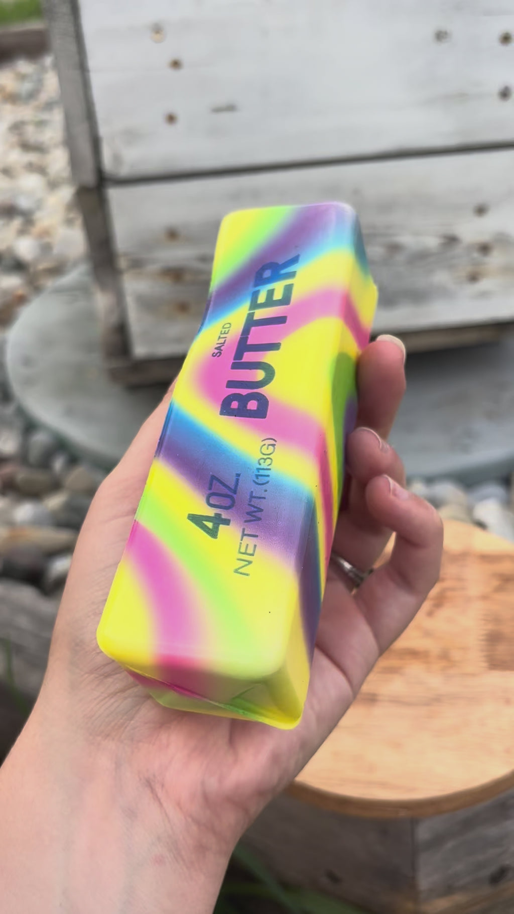 Rainbow butter squish