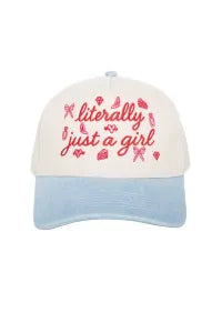 Literally Just A Girl Vintage Trucker Hats