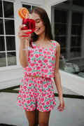 Whimsical Roses Floral Two Piece Set