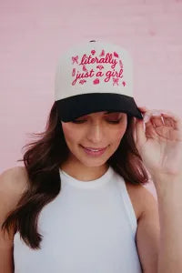 Literally Just A Girl Vintage Trucker Hats