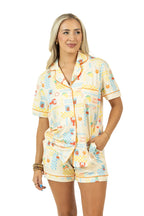 Italian Summer Pajama Short Set