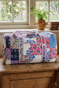 Luna Floral Patchwork Print Duffel Bag