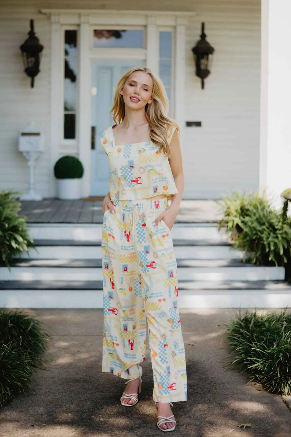 Yellow Italian Summer Two-Piece Set